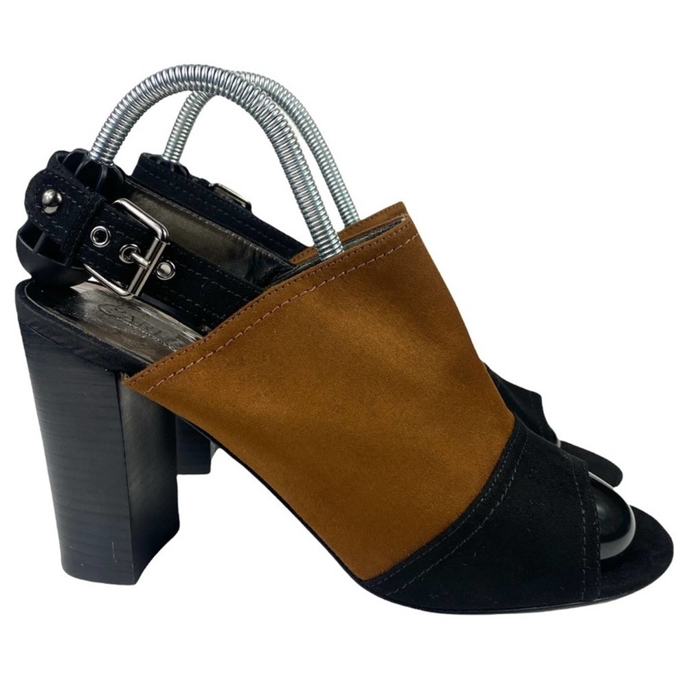 CARLOS BY CARLOS SANTANA LORAL OPEN TOE ADJUSTABLE STRAP MULES SANDALS SIZE 10